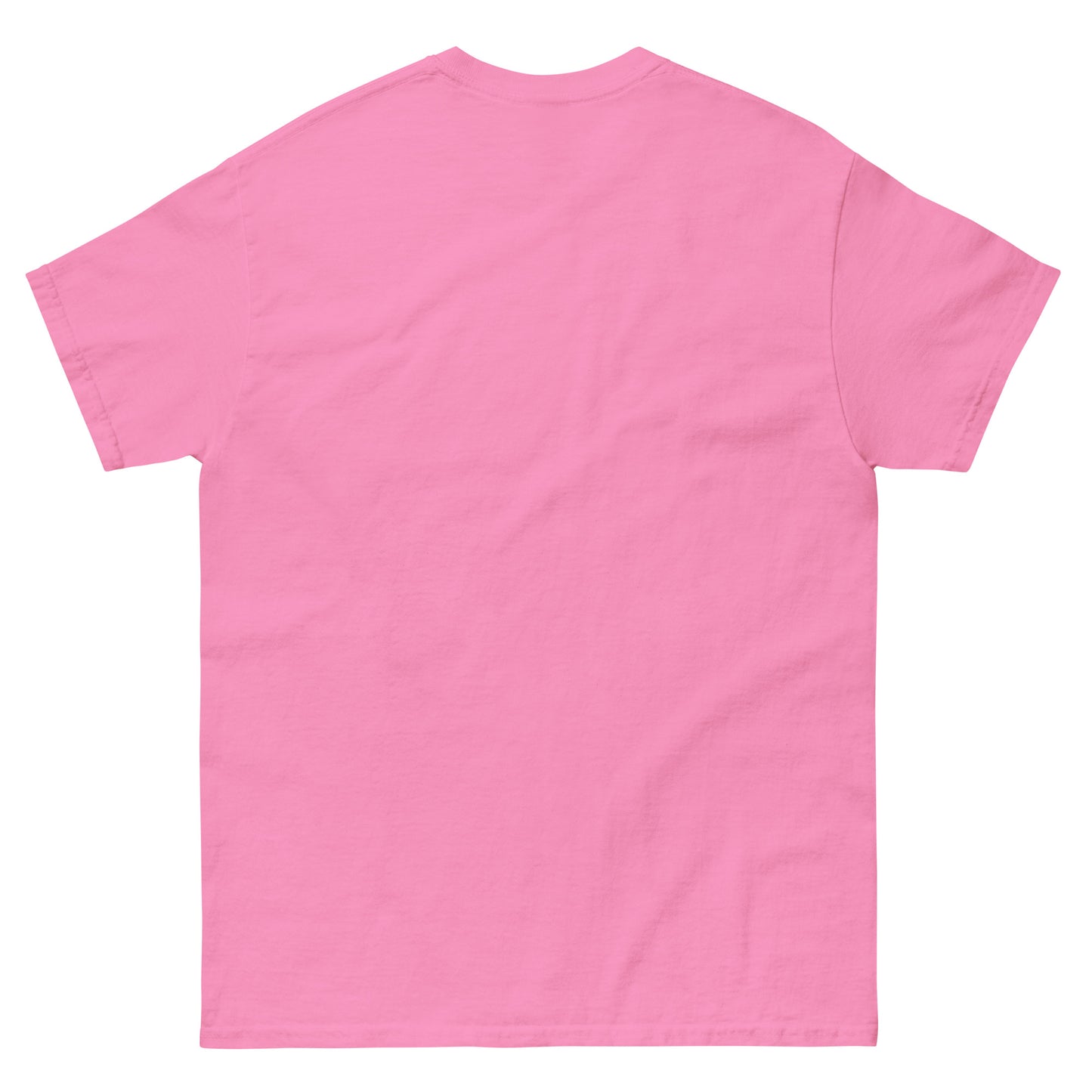 Pink unisex T-shirt — blank back view