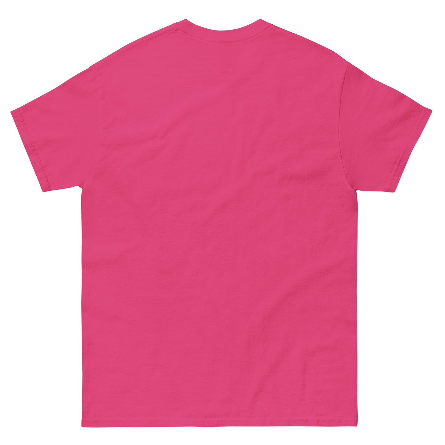 Purple unisex T-shirt — blank back view