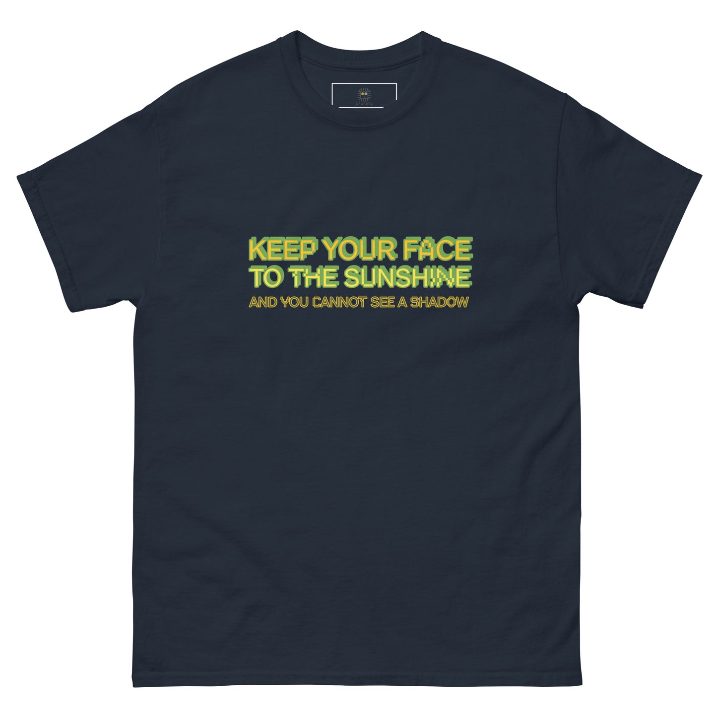 Blu Black unisex T-shirt — front text: LOSING MY MIND LOVE CHAOS