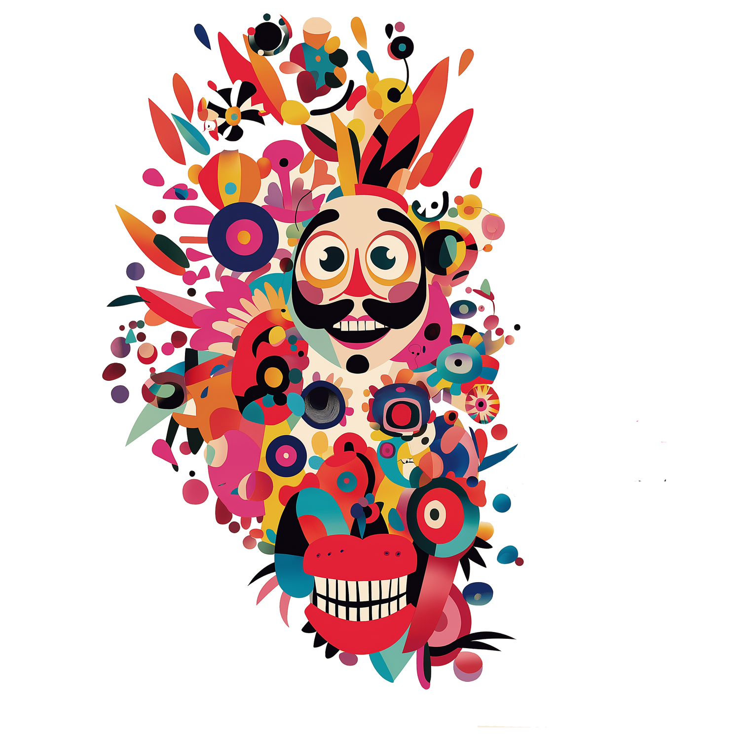 Japan Pop Chaos – Colorful Graphic Tees by Pekilot