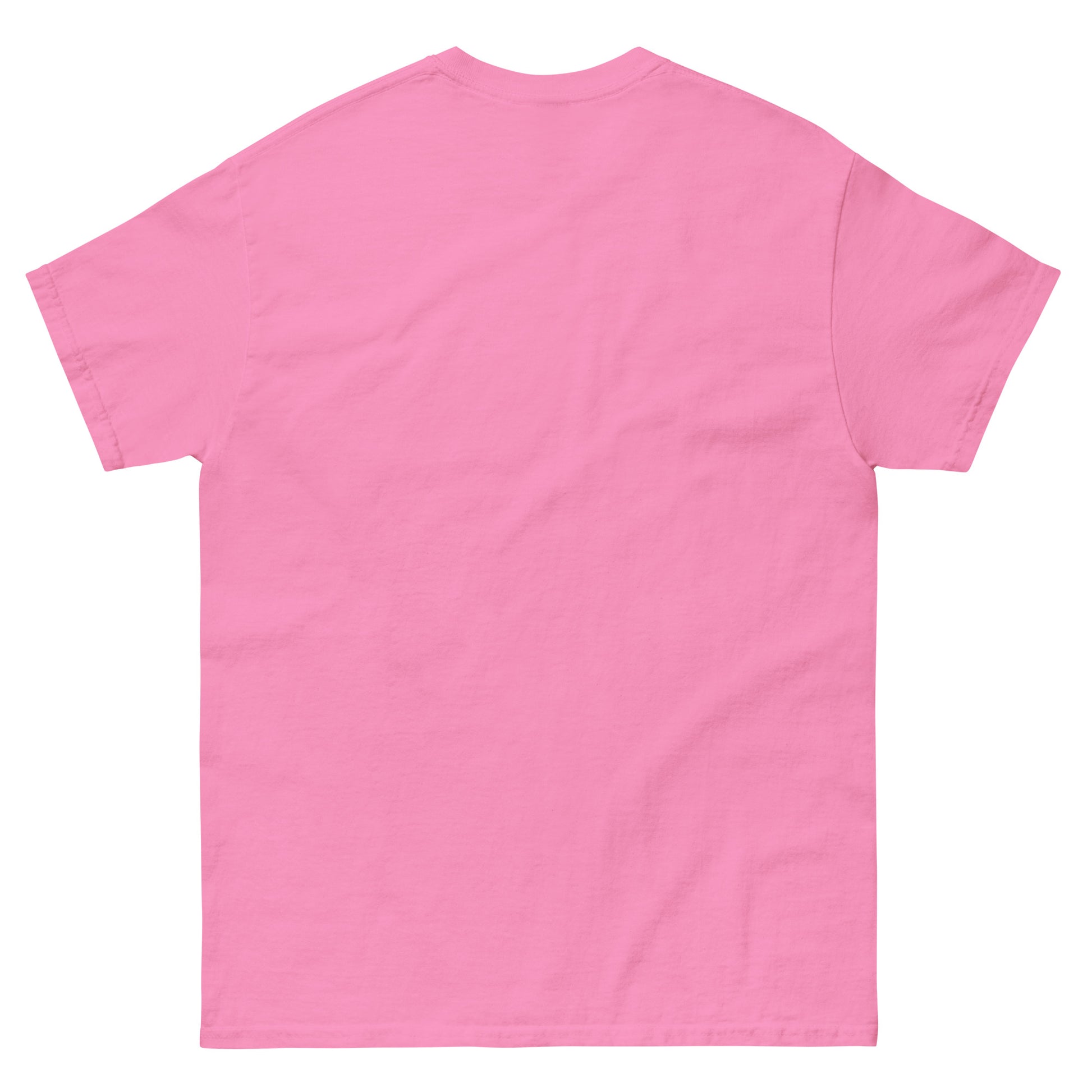 Pink unisex T-shirt — blank back view